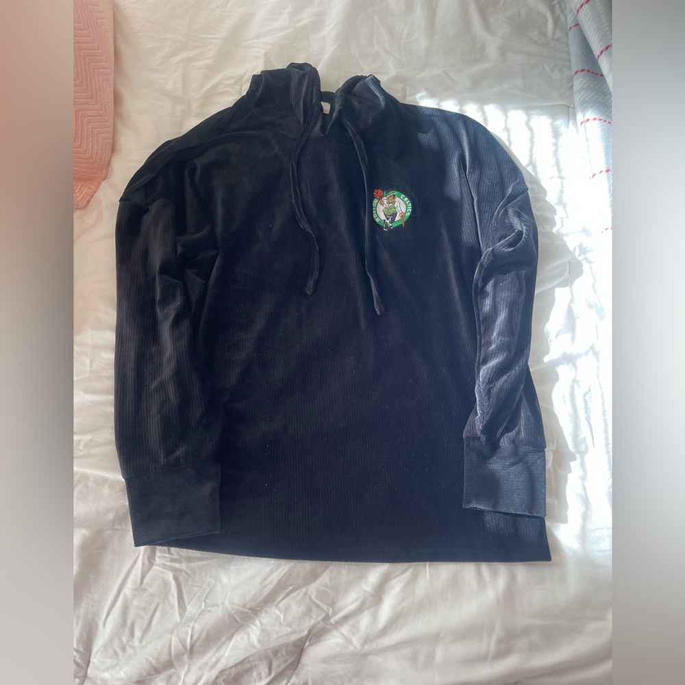 Velour Hoodie with Celtics Logo